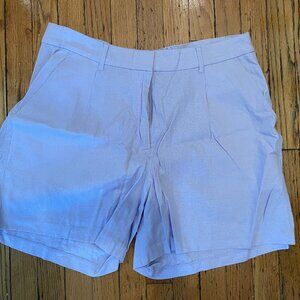 Linen blend shorts size XL in lavender/pastel purple